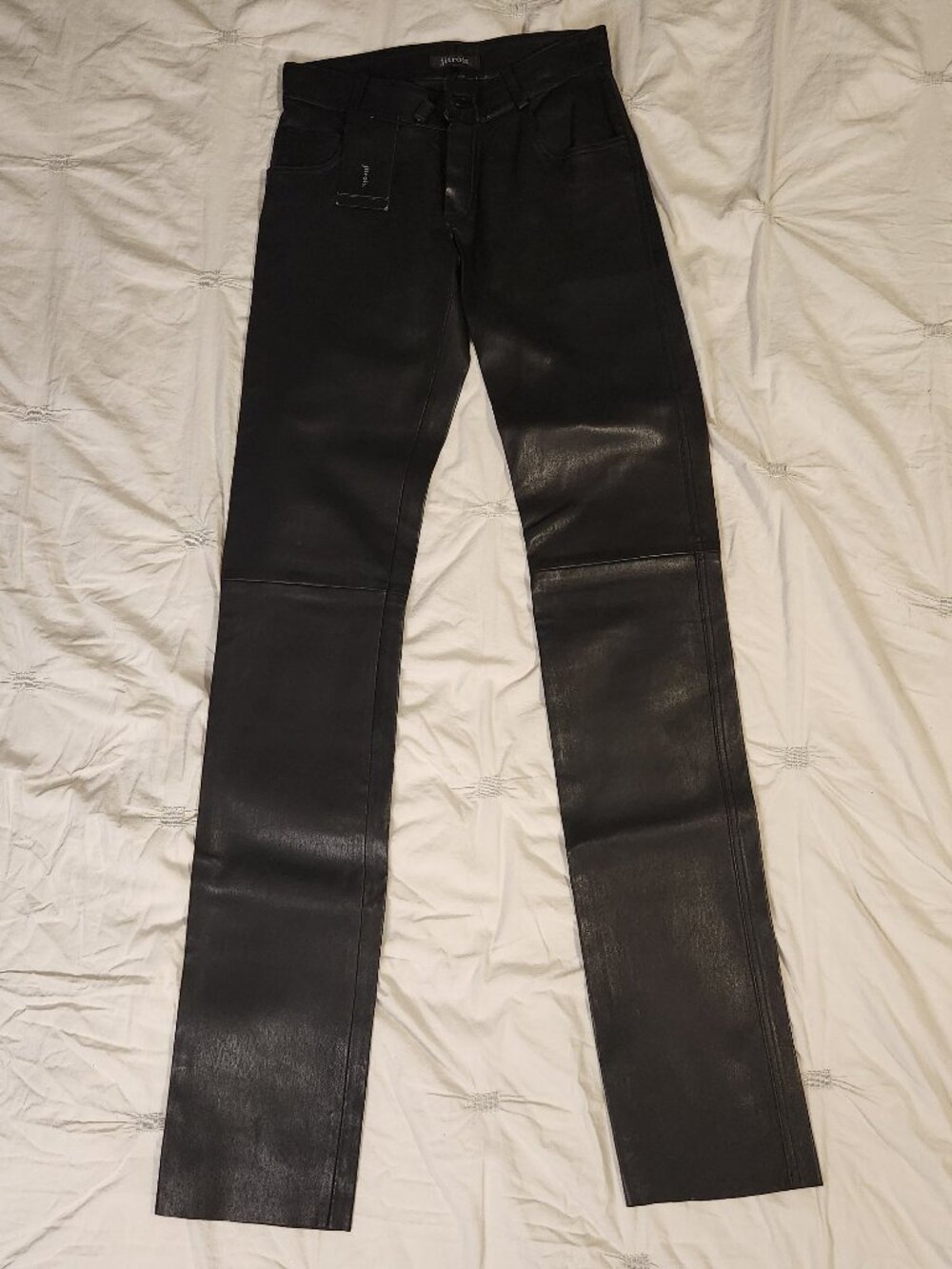 Jitrois Black Stretch Leather Pants
